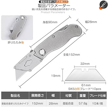 カッターナイフ(31個)＋替刃約150枚~未使用~ Amazon.co.jp: カインズ(CAINZ) 黒刃加工で錆びにくい カッター